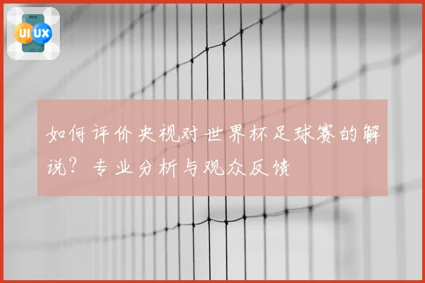 如何评价央视对世界杯足球赛的解说？专业分析与观众反馈